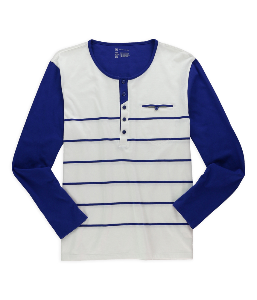 I-N-C International Concepts Mens Colorblock Stripe Henley Shirt I-N-C International Concepts Mens Colorblock Stripe Henley Shirt