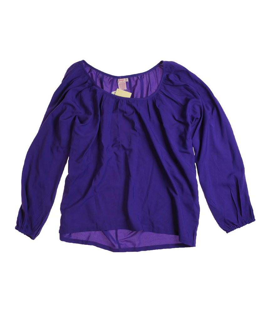 Fourty's Fourtys womens Wide Neck Long Sleeve Blouse - Style 1855-bl at Sears.com