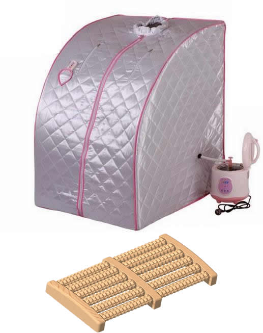 HEALTHandMED Portable Steam Sauna with Wooden Foot Massager  en Sears.com