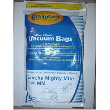 Envirocare Eureka Part60295c - Style Mm Vacuum Bag Replacement Eureka Mighty Mite 3670/3680 Part153-9 - 9pk at Sears.com