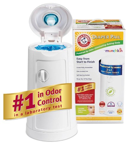 Munchkin Arm And Hammer Diaper Pail White at Sears.com