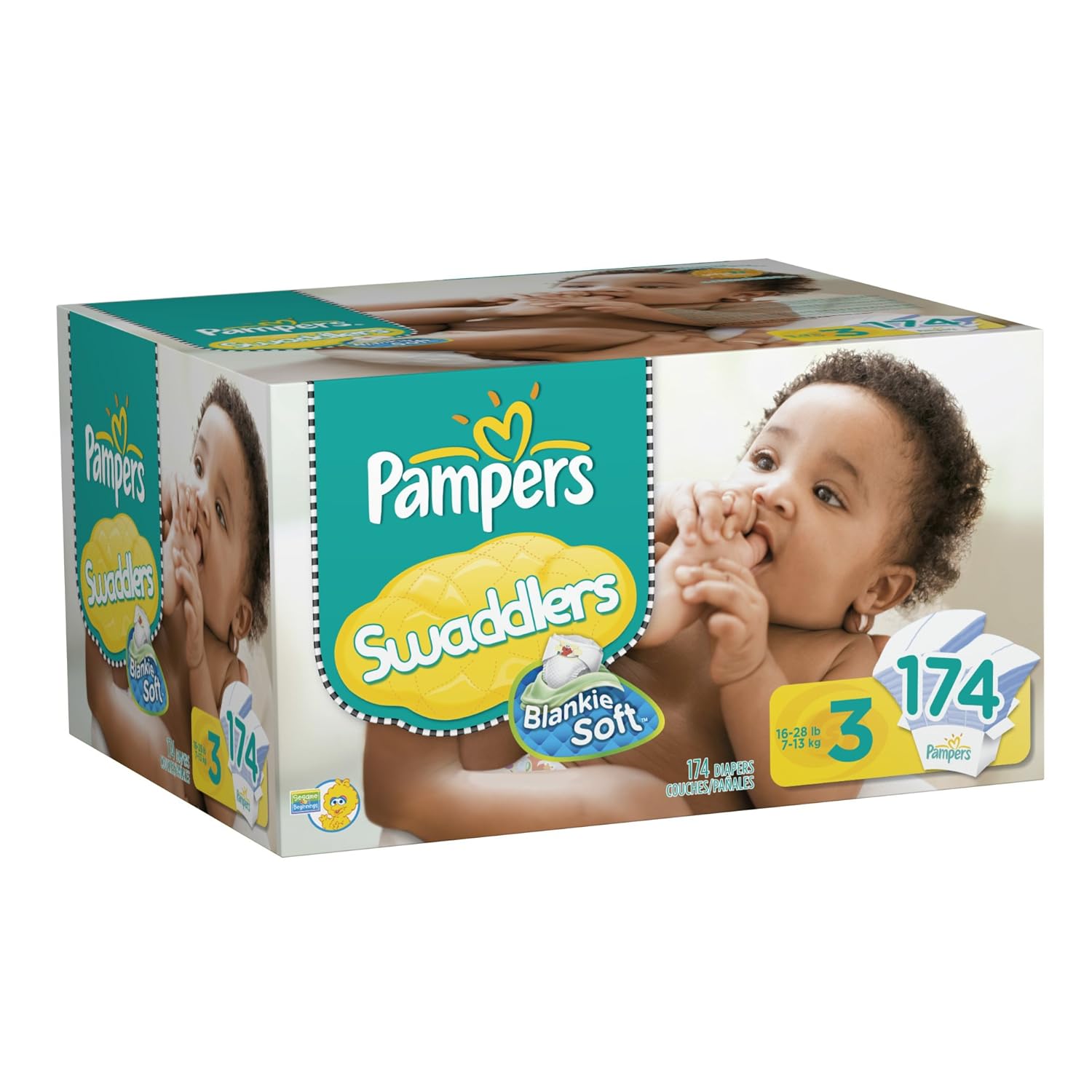 Pampers Swaddlers Diapers Economy Pack Plus Size 3 174 Count Packaging May Vary at Sears.com