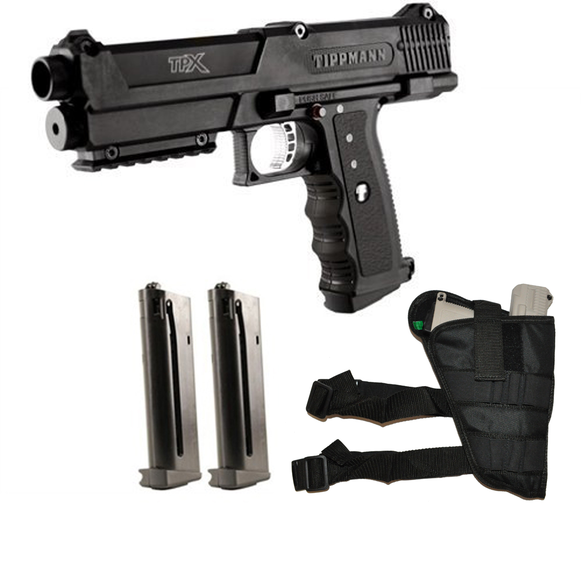 Tippmann Paintball Tippmann TiPX Paintball Pistol 3Skull Starter Set - Black at Sears.com