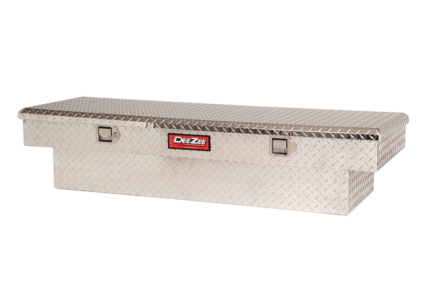 Dee Zee Zee DZ8160 Red Label Single Lid Crossover Tool Box .056 Brite-Tread Aluminum Clear Coat Volume 7.1 cu. ft. L 60 in. x W 20