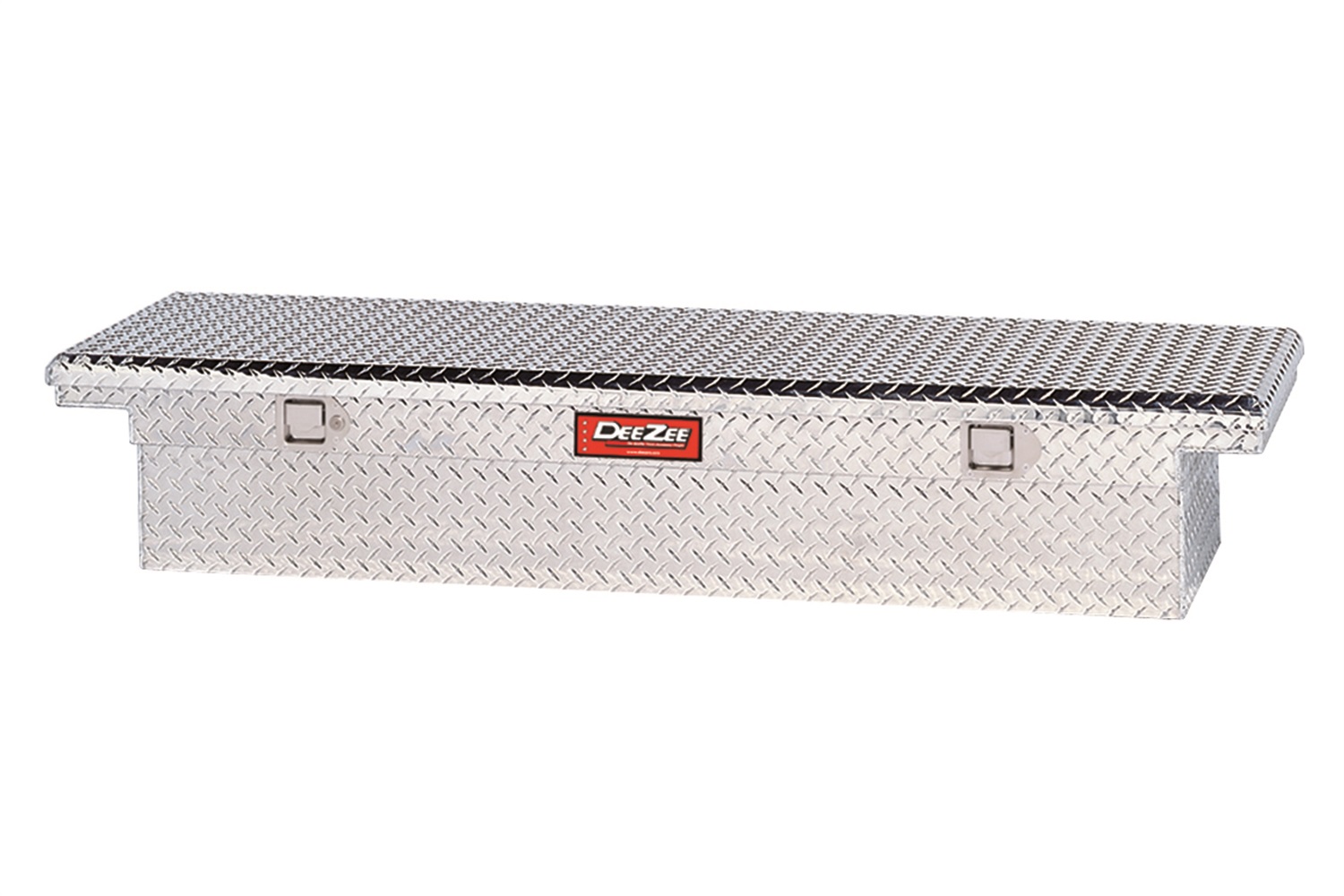 Dee Zee Zee DZ8170L Red Label Single Lid Crossover Tool Box .056 Brite-Tread Aluminum Clear Coat Volume 8 cu. ft. L 69.75 in. x W