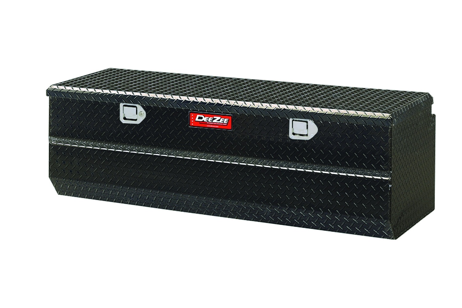 Dee Zee Zee DZ8556B Red Label Utility Chest .056 Black Tread Aluminum Gloss Black Volume 8.9 cu. ft. L 56 in. x W 19 in. x H 15.9