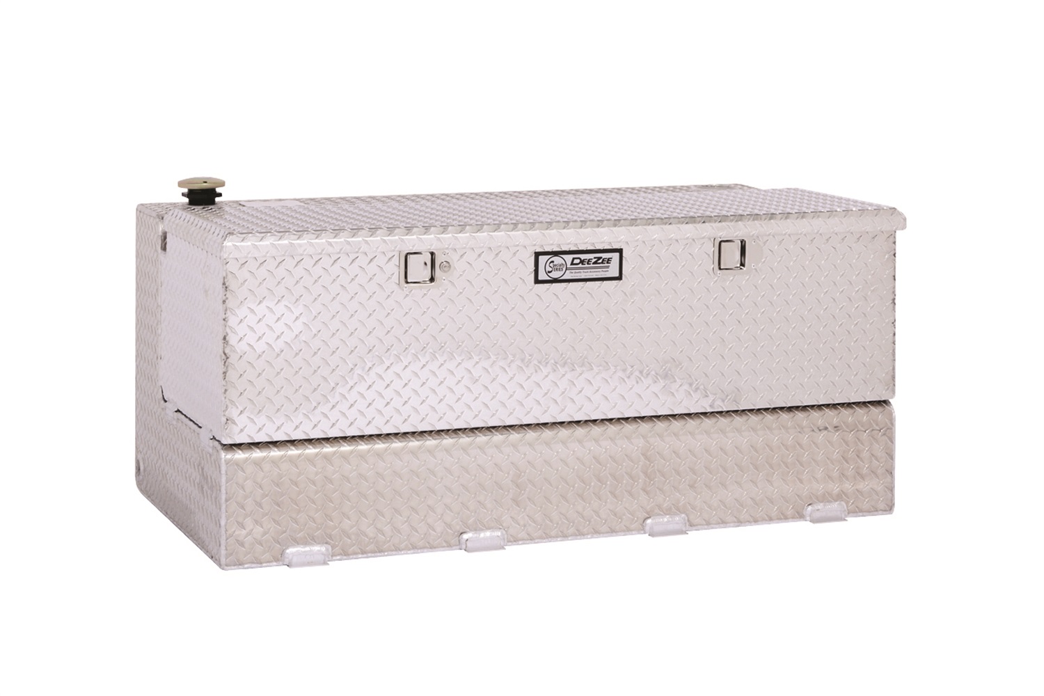 Dee Zee Zee DZ91741 Specialty Series ComboTool Box/Liquid Transfer Tank .125 Aluminum Brite-Tread Uncoated Volume 80 Gallons L 48 i