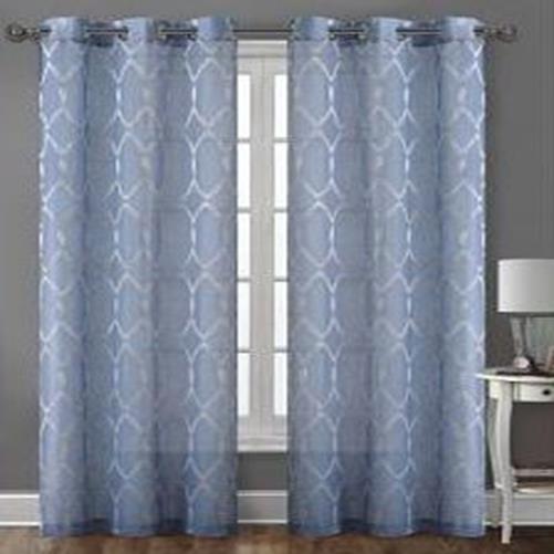 Artistic linen Cecilia Ikat Faux Linen Grommet  Window Drape Panels 80" x 84" - Two Pack at Sears.com