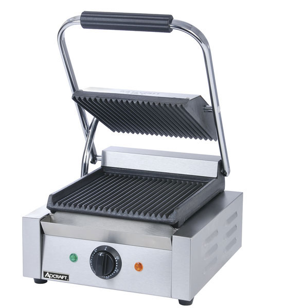 Adcraft SG-811 Sandwich Grill Press Grooved Cast Iron Cooking Surface at Sears.com