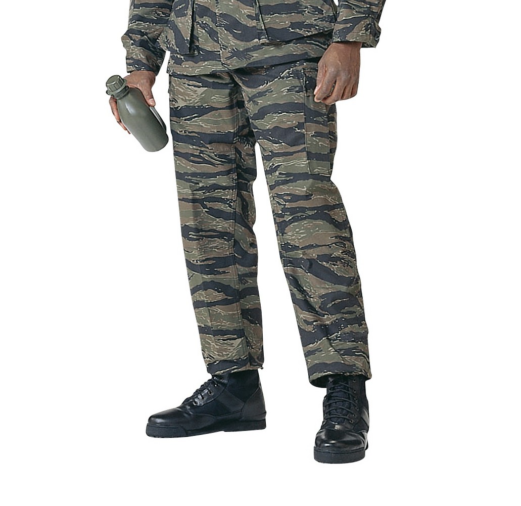 Ultra Force Mens Pants - Military BDU, Tiger Stripe, Long Length by Ultra Force Ultra Force Mens Pants - Military BDU, Tiger Stripe, Long Length by Ultra Force