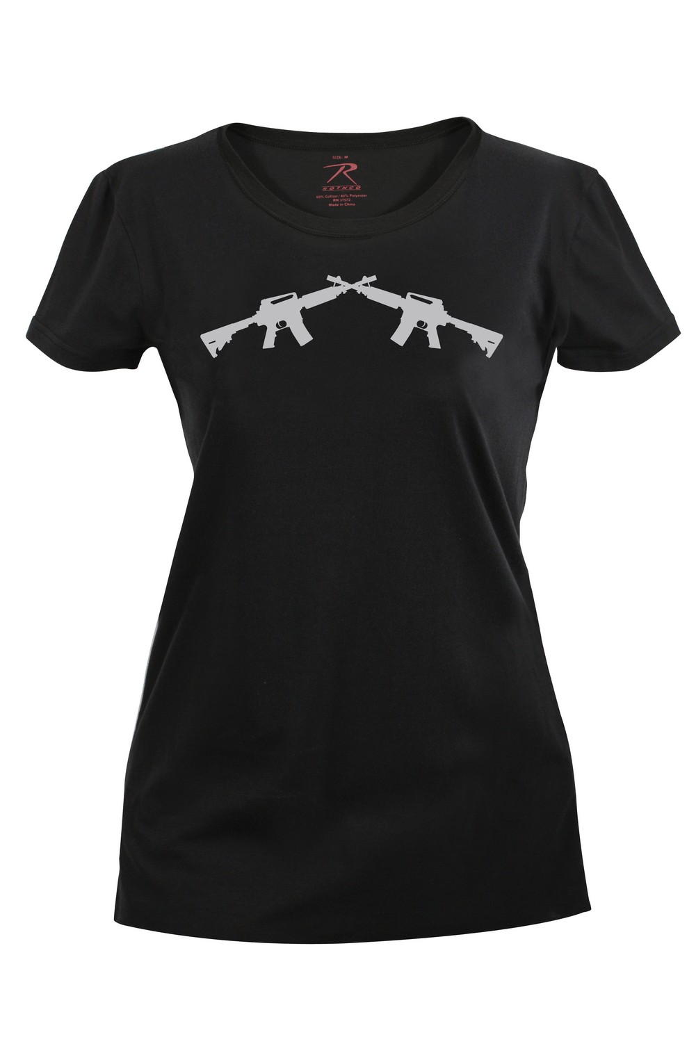 Rothco Womens T-Shirt - Crossed Rifles, Black by Rothco Rothco Womens T-Shirt - Crossed Rifles, Black by Rothco