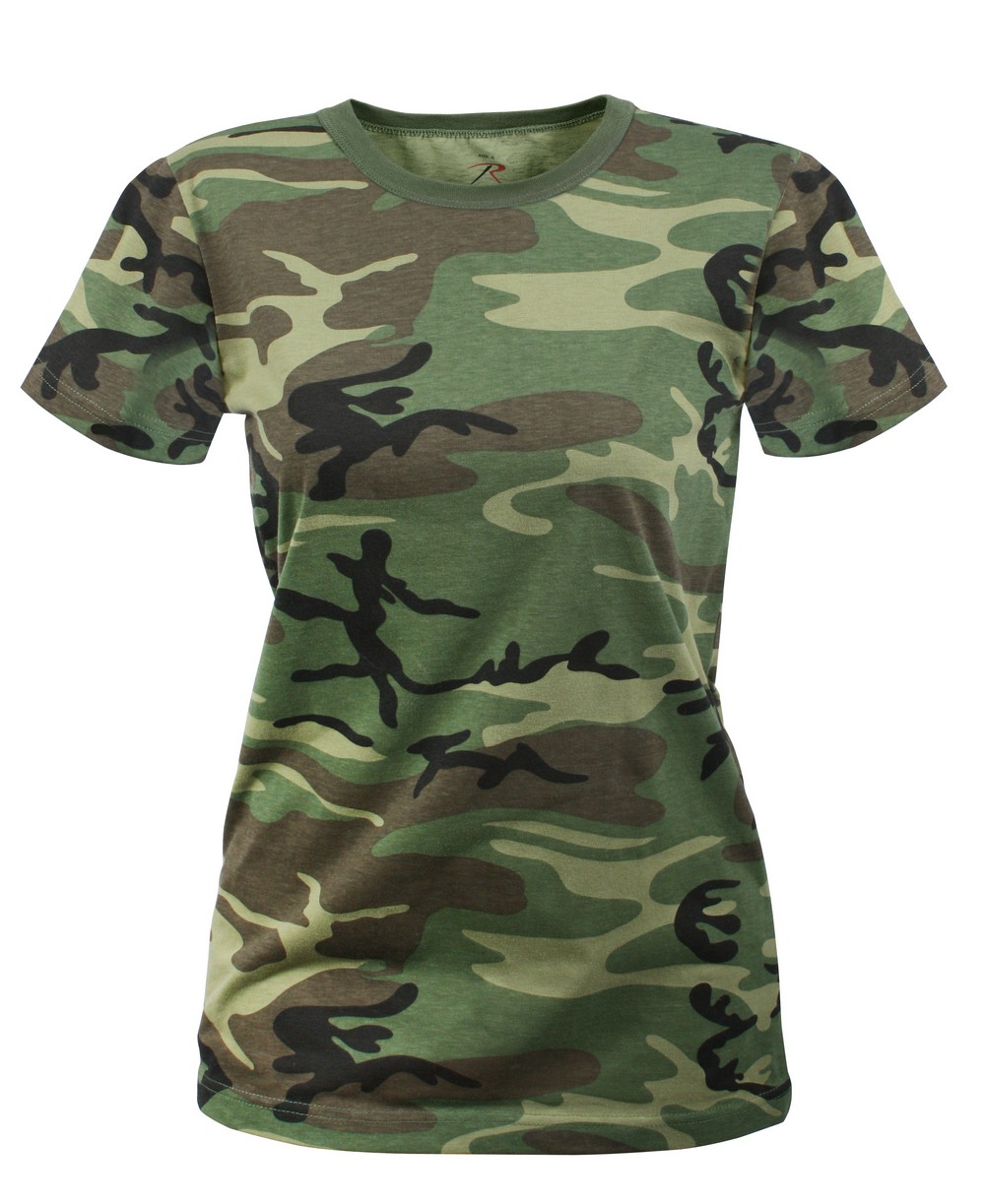 Rothco Womens Woodland Camo Longer T-Shirt Rothco Womens Woodland Camo Longer T-Shirt