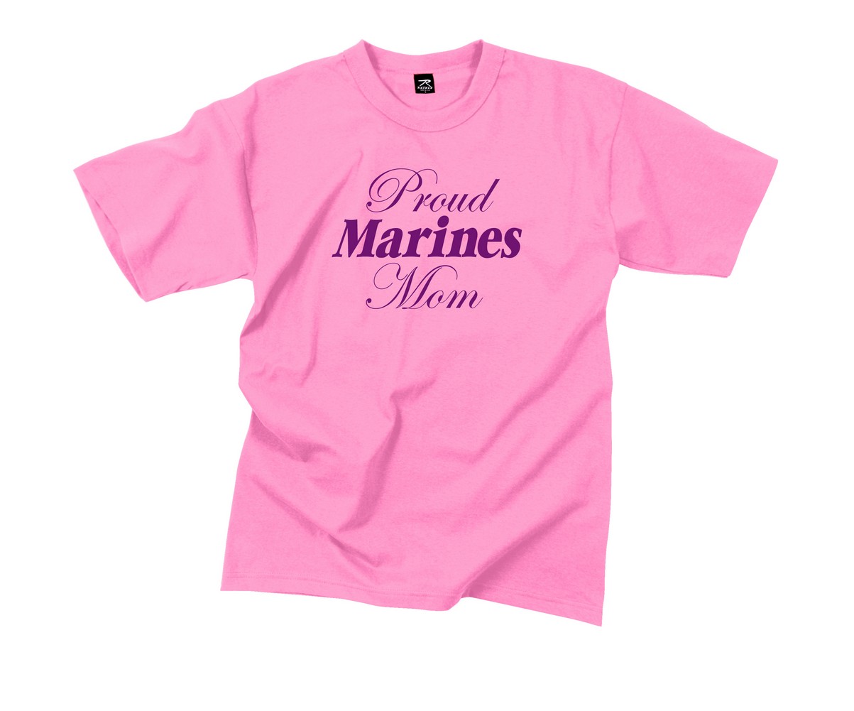 Rothco Womens T-Shirt - Proud Marines Mom, Pink by Rothco Rothco Womens T-Shirt - Proud Marines Mom, Pink by Rothco
