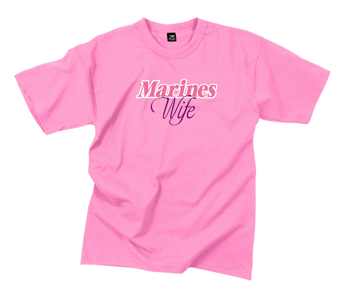 Rothco Womens T-Shirt - Marines Wife, Pink by Rothco Rothco Womens T-Shirt - Marines Wife, Pink by Rothco