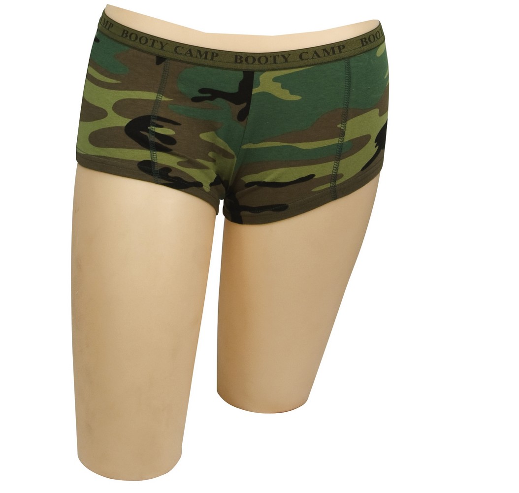 Rothco Womens Boy Shorts - Booty Camp Booty Shorts, Woodland Camo by Rothco Rothco Womens Boy Shorts - Booty Camp Booty Shorts, Woodland Camo by Rothco