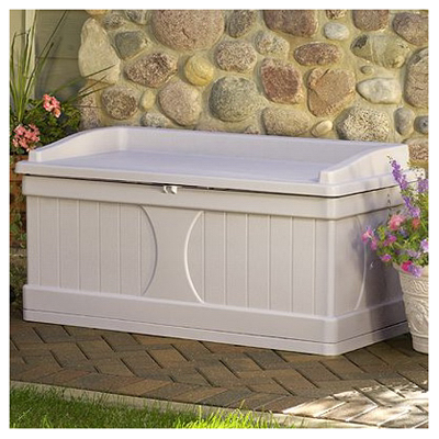 Suncast DB9500 Light Taupe Deck Storage Box, 99 Gallon at Sears.com