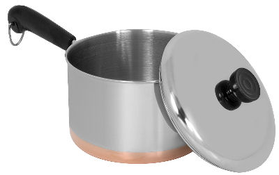 World Kitchen-Ecko Stainless Steel Covered Saucepan 3 Qt.
