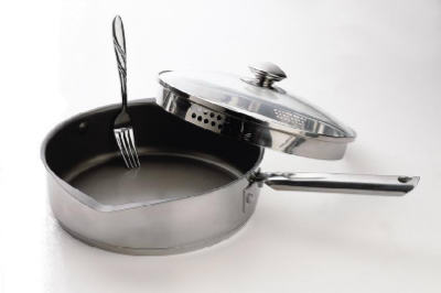 T-fal Easy Pour & Strain Covered Fry Pan 10
