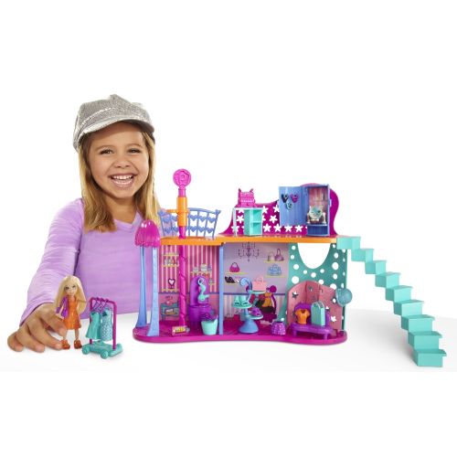 Polly Pocket Super Style Shops Playset with 2 Floors Polly Doll & 30+ Pieces at Sears.com