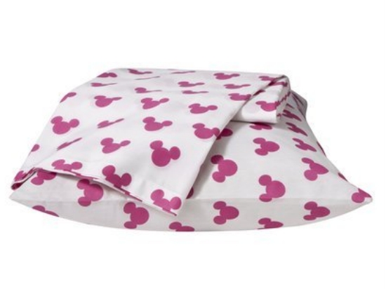 Disney Girls Minnie Mouse Pink Twin Size Sheet Set Single Bed Sheets Mickey Ears at Sears.com