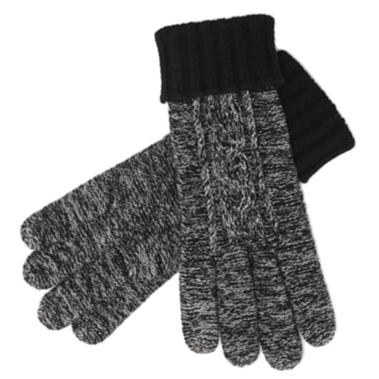 Liz Claiborne Liz Claiborne Womens Black Wool Touch Screen Texting Gloves for Ipod I-Phone Liz Claiborne Liz Claiborne Womens Black Wool Touch Screen Texting Gloves for Ipod I-Phone