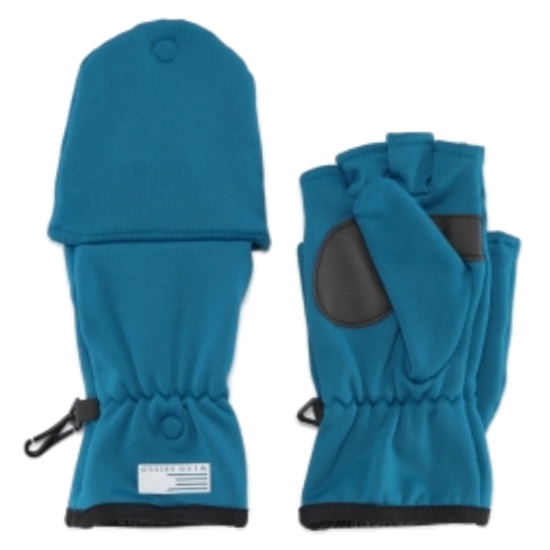 Wind Shield Wind Shield Womens Teal Blue Performance Fleece Fingerless Gloves Convertible Wind Shield Wind Shield Womens Teal Blue Performance Fleece Fingerless Gloves Convertible