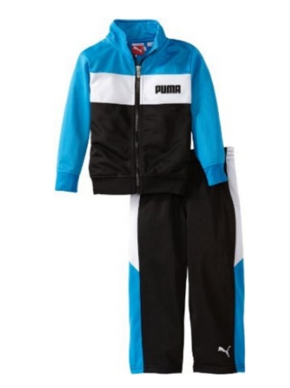 Puma Puma Infant Boys 2 Piece Blue & Black Jacket & Pants Set Baby Track Suit Puma Puma Infant Boys 2 Piece Blue & Black Jacket & Pants Set Baby Track Suit