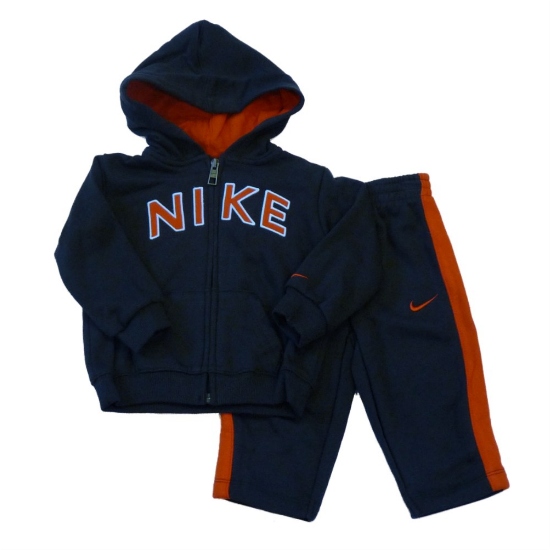 Nike Nike Infant Boys 2 Piece Navy & Orange Hoodie Jacket & Pants Set Baby Track Suit Nike Nike Infant Boys 2 Piece Navy & Orange Hoodie Jacket & Pants Set Baby Track Suit