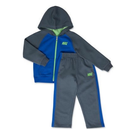 Nike Nike Infant Boys 2 Piece Blue & Gray Hoodie Jacket & Pants Set Baby Track Suit Nike Nike Infant Boys 2 Piece Blue & Gray Hoodie Jacket & Pants Set Baby Track Suit