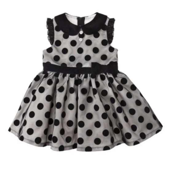 Harajuku Mini Harajuku Mini Toddler Girls Black Polka Dot Party Dress with Tulle Skirt Harajuku Mini Harajuku Mini Toddler Girls Black Polka Dot Party Dress with Tulle Skirt