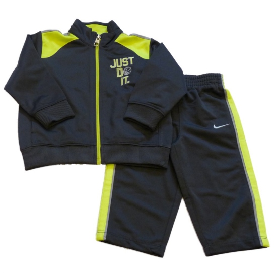 Nike Nike Infant Boys 2 Piece Yellow & Gray Jacket & Pants Set Baby Track Suit Nike Nike Infant Boys 2 Piece Yellow & Gray Jacket & Pants Set Baby Track Suit