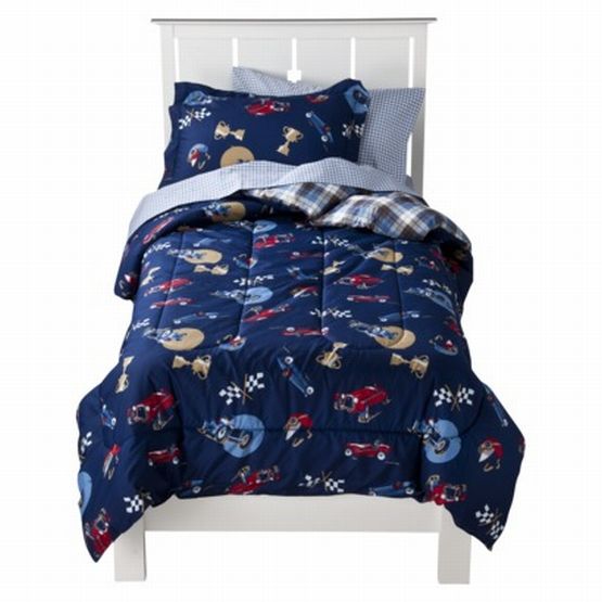 Circo Full Bed in a Bag Vintage Cars Boys Comforter Set Sheets Shams Blue 7 pc at Sears.com