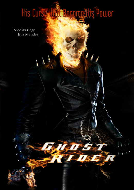 All Poster Shop GHOST RIDER Poster Mini Promo Movie (11 x 17 Inches - 28cm x 44cm) (Style C) Nicolas Cage Eva Mendes Raquel Alessi Angry at Sears.com