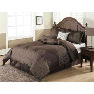 CozyBeddings Jasper 7-pieces Jacquard Comforter Set Brown, Chocolate, Coffee Floral Pattern Bed-in-a-bag - QUEEN Size Bedding CozyBeddings Jasper 7-pieces Jacquard Comforter Set Brown, Chocolate, Coffee Floral Pattern Bed-in-a-bag - QUEEN Size Bedding