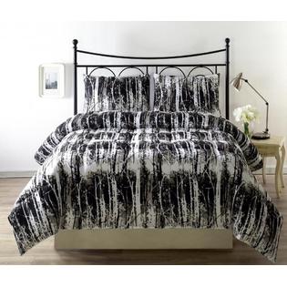 CozyBeddings SILHUETT 3 Piece Reversible Down Alternative Comforter Set Black, White Bed Cover KING Size Bedding CozyBeddings SILHUETT 3 Piece Reversible Down Alternative Comforter Set Black, White Bed Cover KING Size Bedding