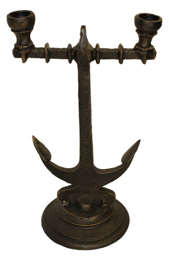 Metal Anchor Candle Holder: Candelabra