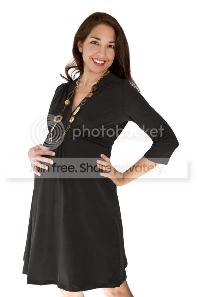 Ashley Nicole Maternity Small Ashley Nicole Maternity Faux Wrap Dress in Black at Sears.com