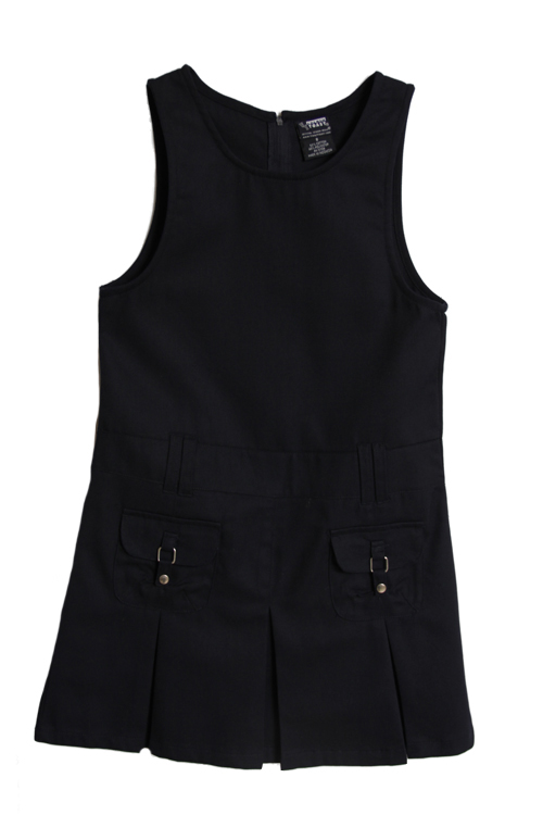@ School by French Toast Girls (4-14) School Uniform Dropped Waist Pleated Jumper - Navy at Sears.com