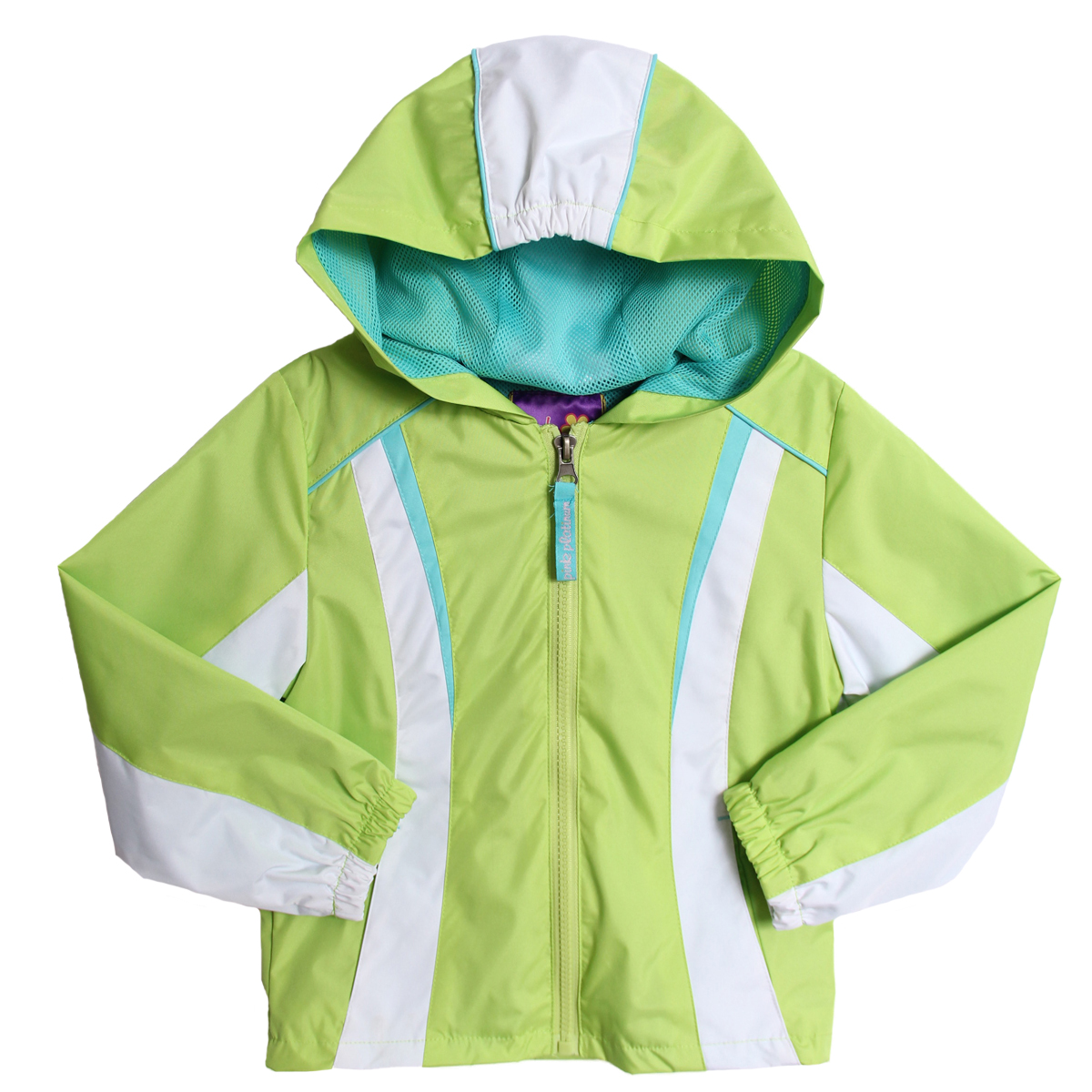 Pink Platinum Girls (4-6x) Hooded All Weather Lime Green Teal Spring Jacket at Sears.com