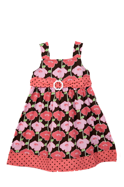 Sugah and Honey Toddler Girls (2t-4t) pink and black floral print sundress at Sears.com