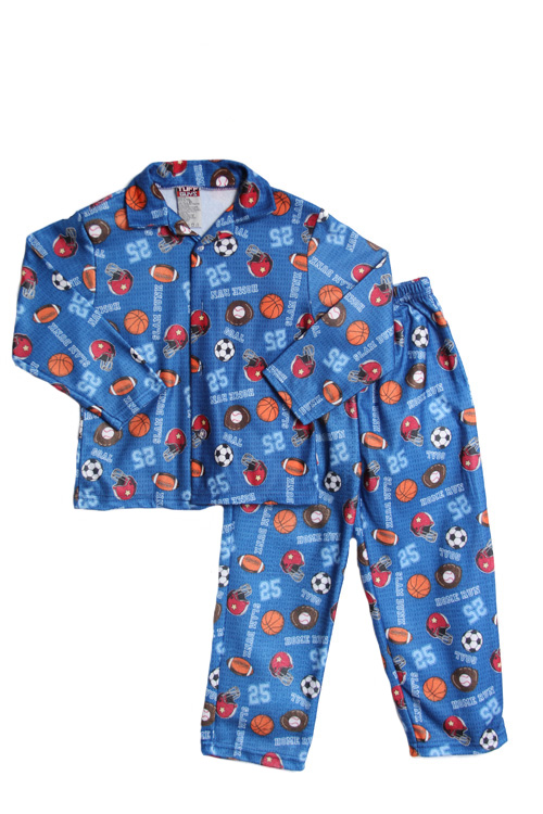 Tuff Guys Toddler Boys 2T 3T 4T 2 pc sports flannel pjs set at Sears.com