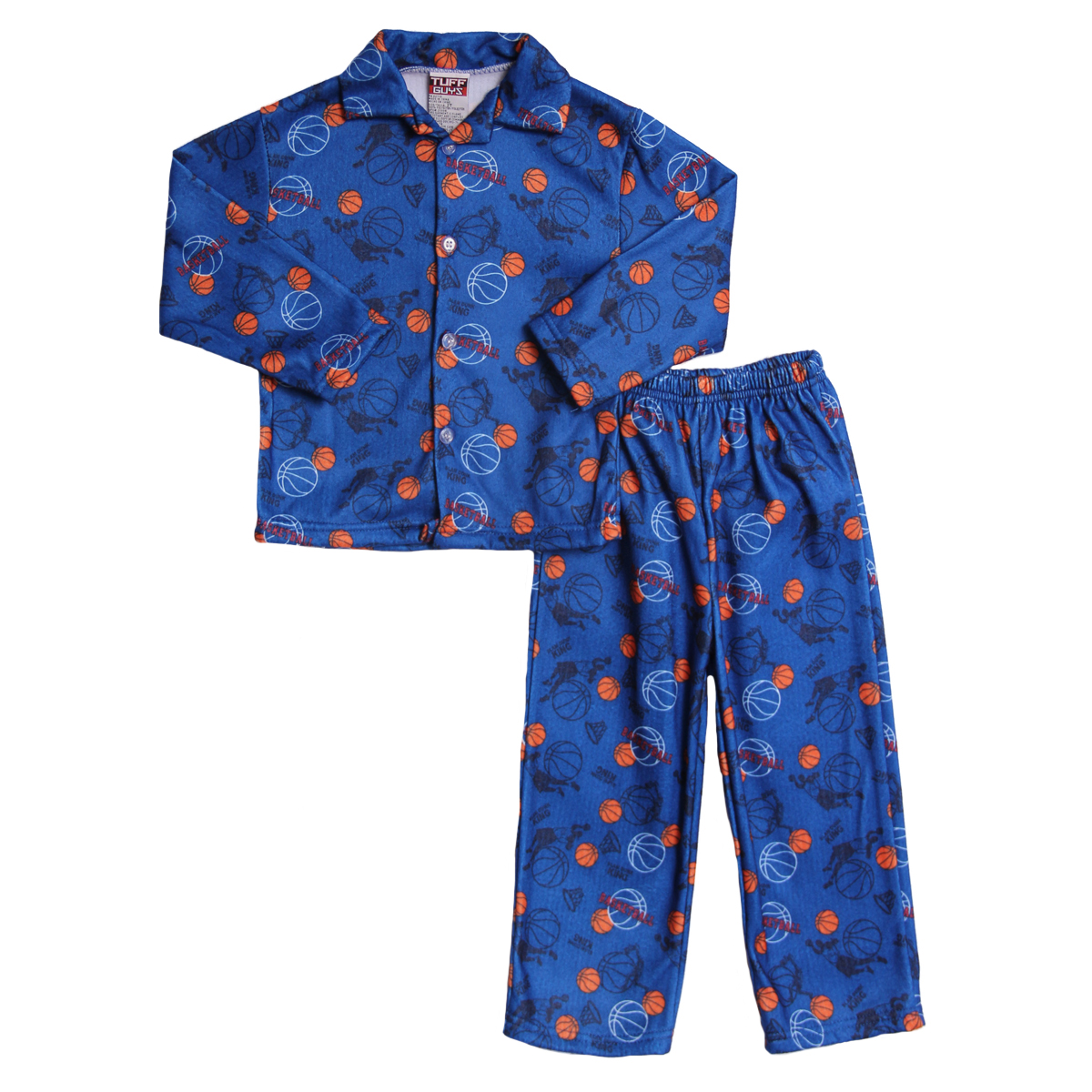 Tuff Guys Toddler Boys 2 Piece Blue Basketball Flannel Winter Pajamas Set at Sears.com