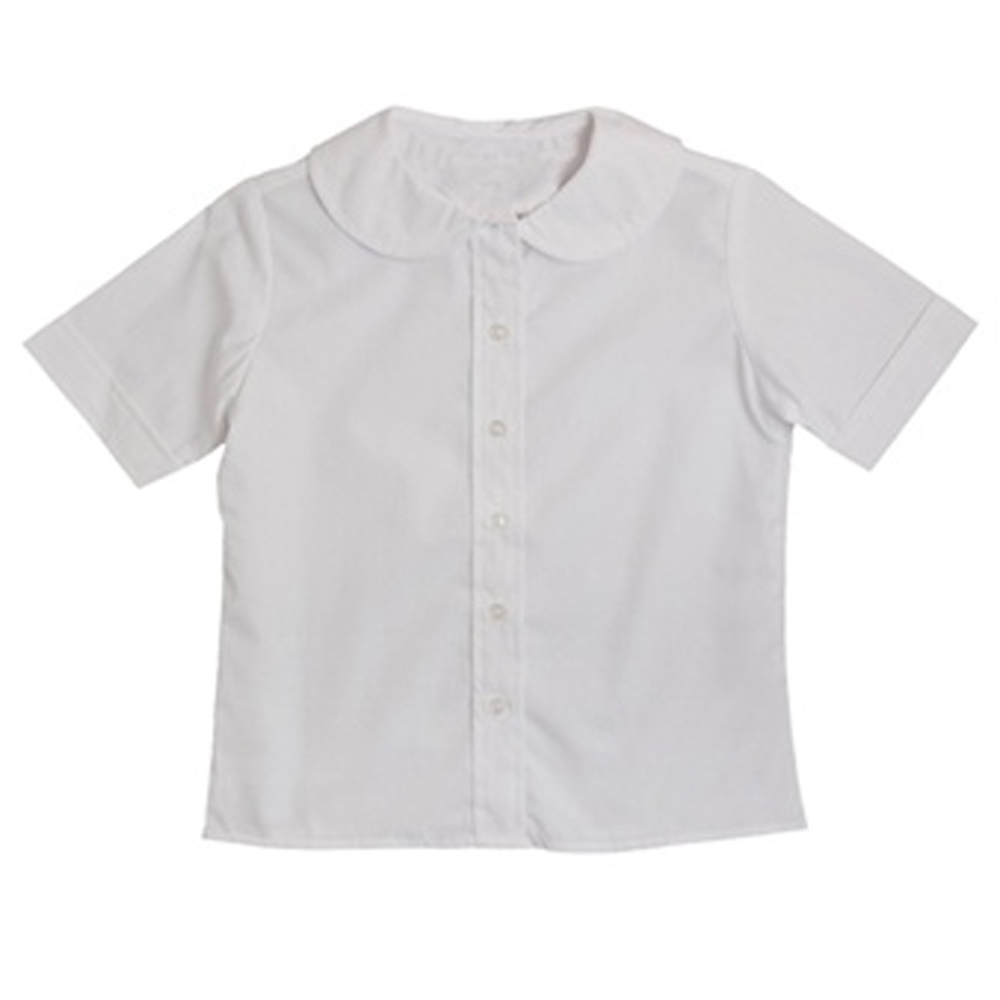 Genuine School Uniforms Girls White Peter Pan Collared Short Sleeve Shirt at Sears.com