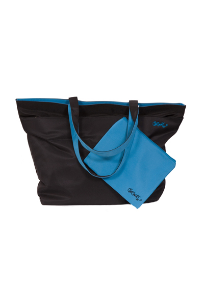 East Coast Co. Beach Tote Bag with small zipper pouch - Blue at Sears.com