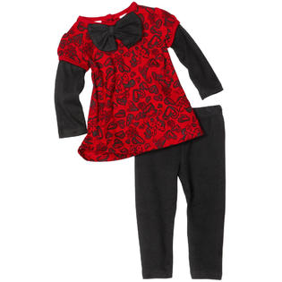 Disney Disney Infant Baby Girls 2 Piece Red Minnie Mouse Tunic Top Black Leggings Set Disney Disney Infant Baby Girls 2 Piece Red Minnie Mouse Tunic Top Black Leggings Set