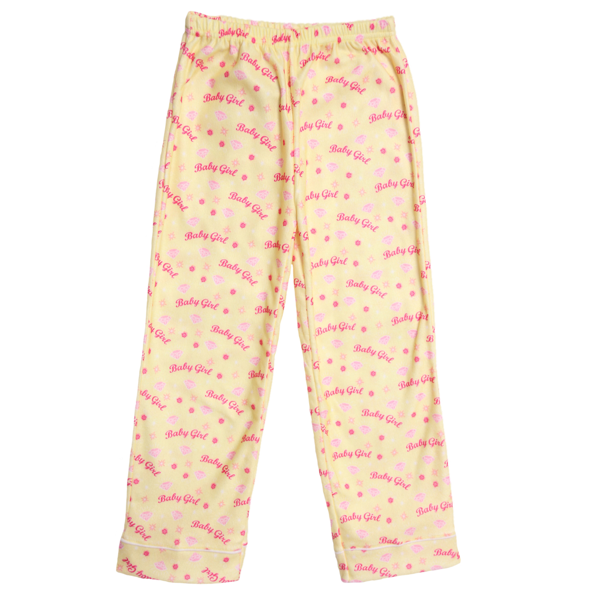 Angel Face Kid Girls Yellow Pink Flannel Pajama Pants Angel Face Kid Girls Yellow Pink Flannel Pajama Pants