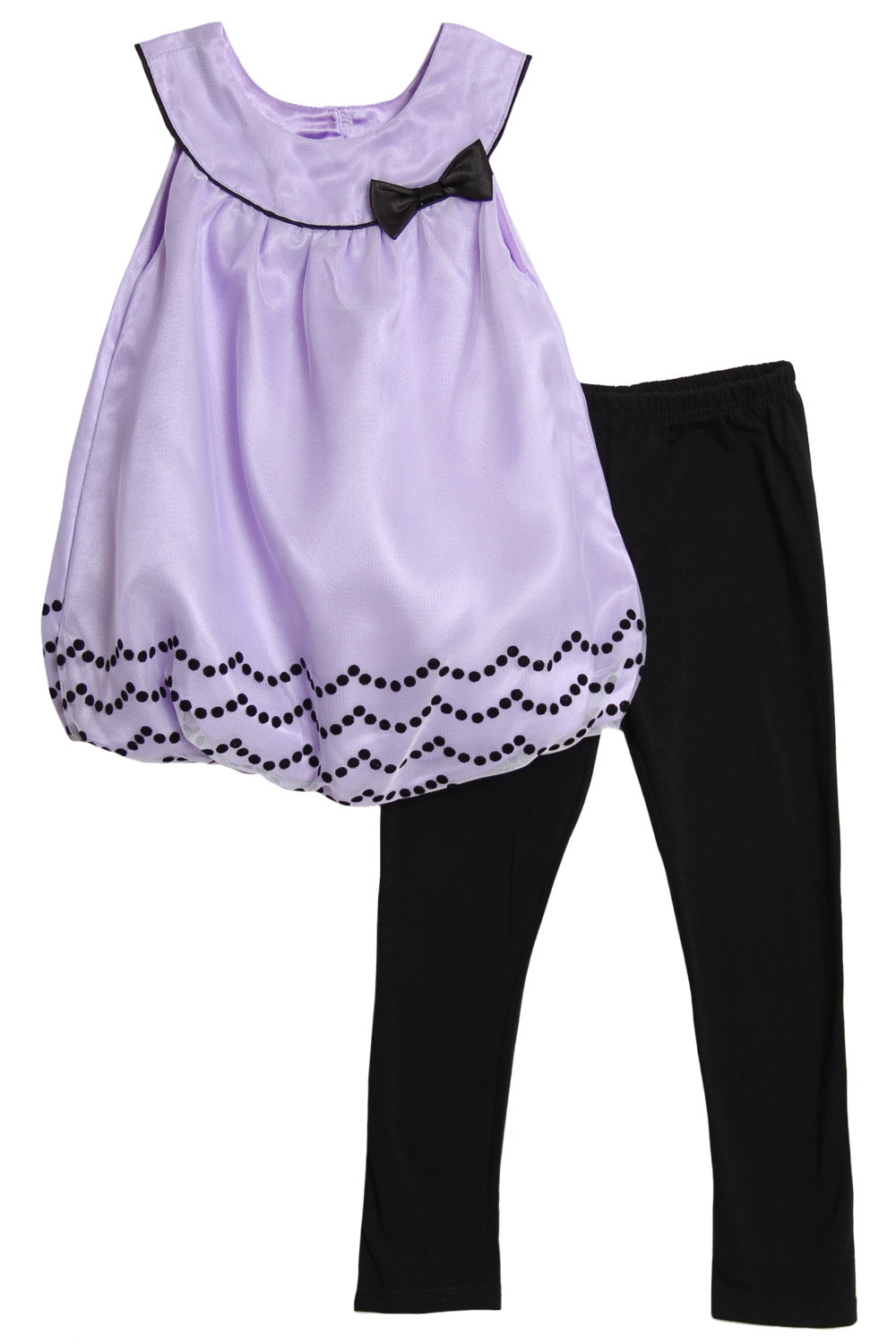Angel Face Infant Baby Girls 2 Piece Purple Sleeveless Bubble Top Leggings Set Angel Face Infant Baby Girls 2 Piece Purple Sleeveless Bubble Top Leggings Set