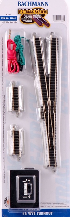 Bachmann Trains Bachmann N Scale Train E-Z Track System Nickel Silver/Gray #6 WYE Turnout 44869 at Sears.com