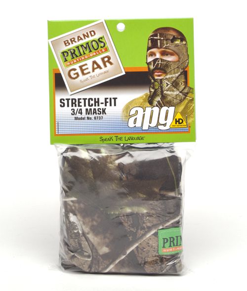 Primos Stretch-Fit Face Mask - 3/4 Mask - Realtree APG HD 6737 Primos Stretch-Fit Face Mask - 3/4 Mask - Realtree APG HD 6737