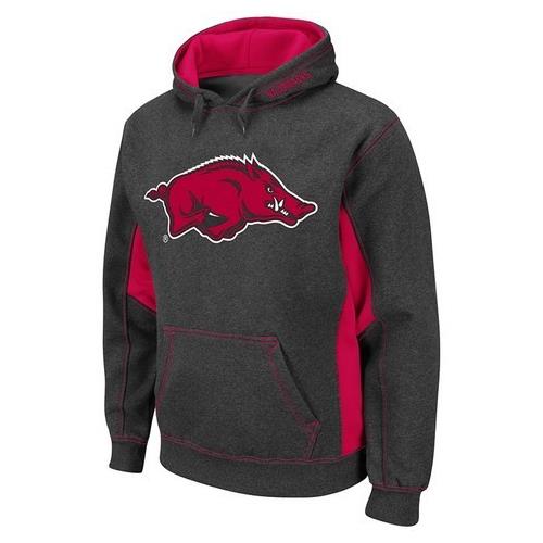 Colosseum Arkansas Razorback Men's Charcoal Mascot Hoodie Colosseum Arkansas Razorback Men's Charcoal Mascot Hoodie
